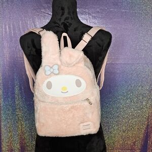 Sanrio My Melody Pink Plush Backpack